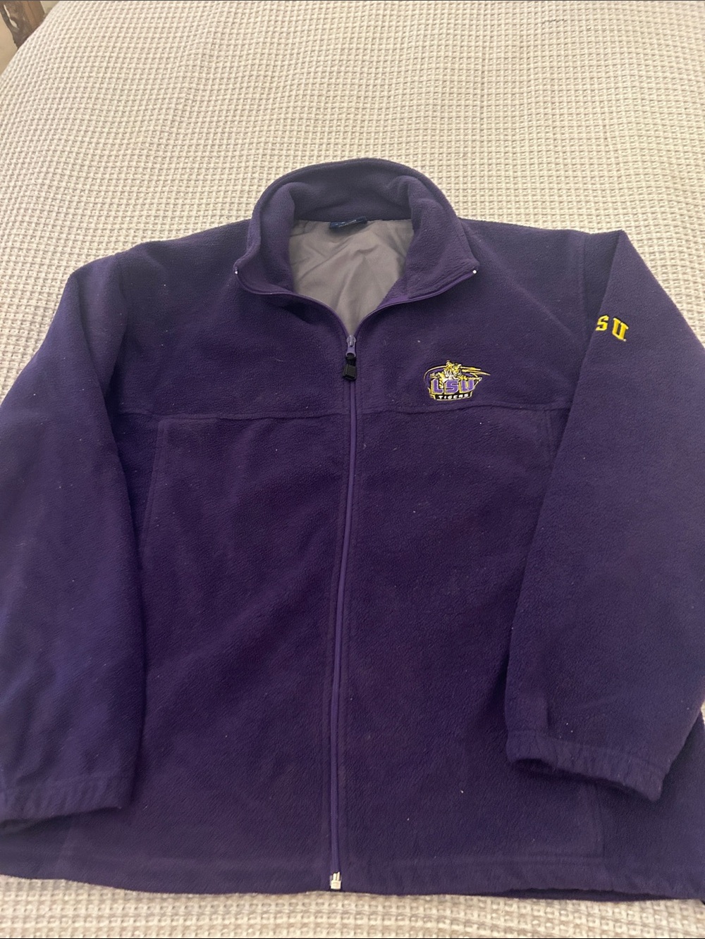 Pro Player Purple LSU Full-Zip Fleece Jacket